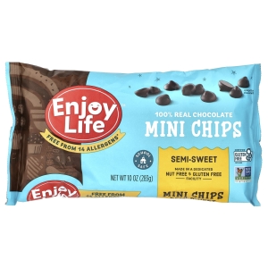 Enjoy Life Foods, Мини-капли, полугорький шоколад, 283 г (Товар снят с продажи) 