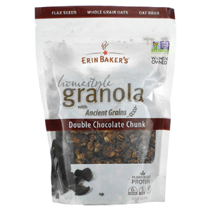 Erin Baker's, Homestyle Granola с древними зернами, двойные кусочки шоколада, 340 г (12 унций)