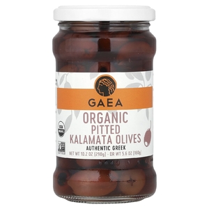 Gaea, органические оливки Каламата без косточек, 290 г (10,2 унции)