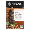 Stash Tea, Black Tea, шоколад без кофеина с фундуком, 18 чайных пакетиков, 36 г (1,2 унции)