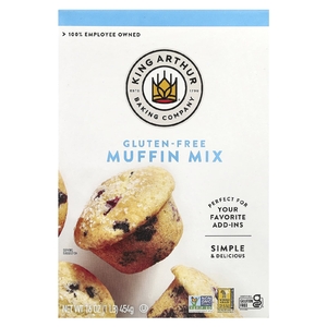 King Arthur Baking Company, Смесь для маффинов, без глютена, 454 г (16 унций)