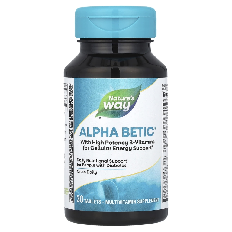 Nature's Way, Alpha Betic®, мультивитамины, 30 таблеток