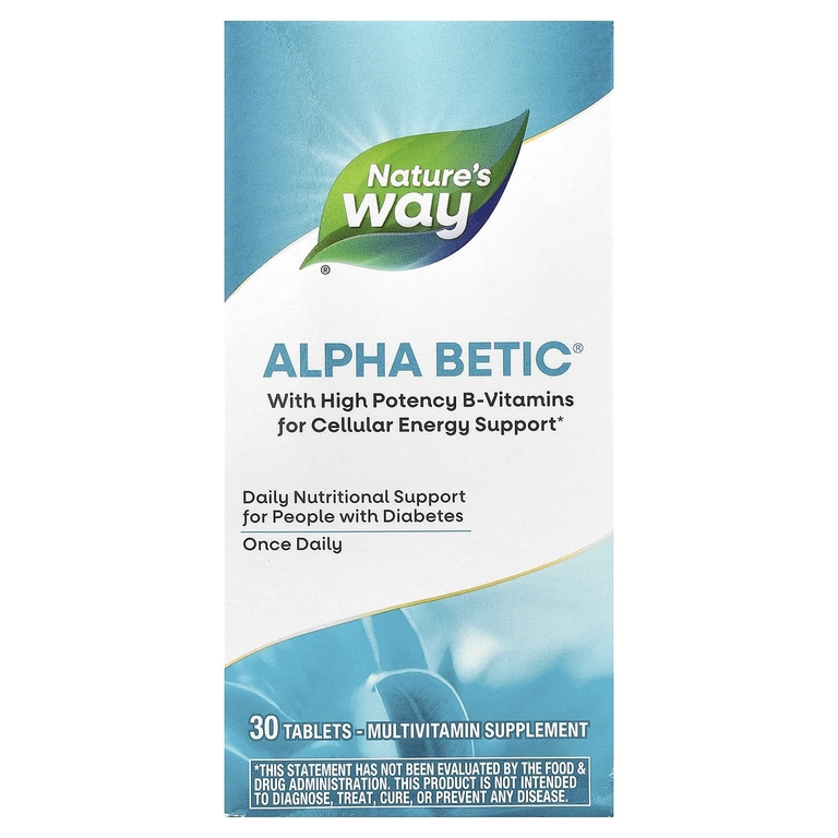 Nature's Way, Alpha Betic®, мультивитамины, 30 таблеток