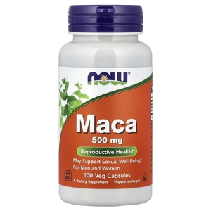 NOW Foods, мака, 500 мг, 100 растительных капсул