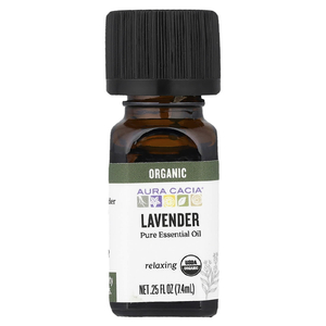 Aura Cacia, Чистое эфирное масло, органическая лаванда, 7,4 мл (0,25 жидк. унц.)