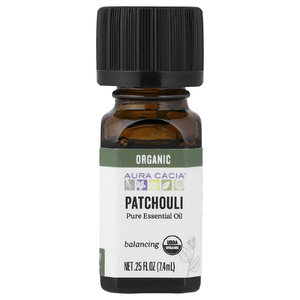 Aura Cacia, Organic, пачули, 0,25 жидкой унции (7,4 мл)