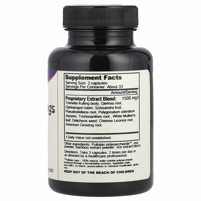 Dragon Herbs, Young Lungs, 500 мг, 100 вегетарианских капсул (Товар снят с продажи) 