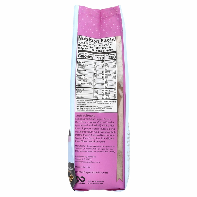 Pamela's Products, смесь для шоколадного торта, 595 г (21 унция)