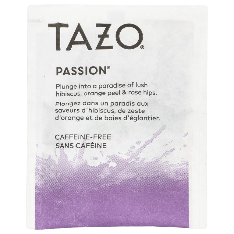 Tazo Teas, Herbal Tea, Passion, без кофеина, 20 чайных пакетиков, 52 г (1,8 унции)