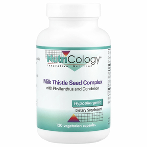 Nutricology, комплекс семян расторопши, 120 вегетарианских капсул