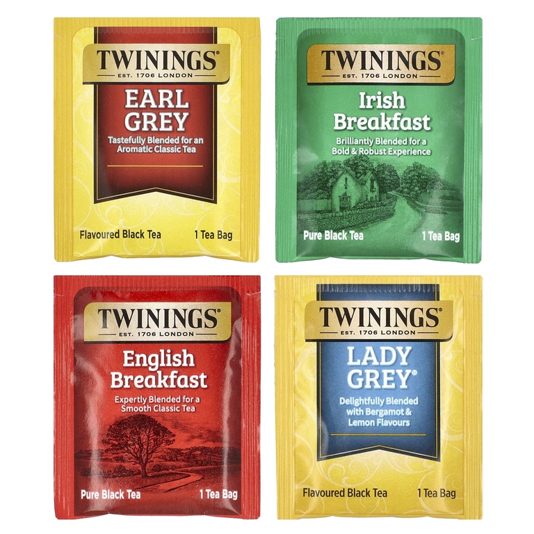 Twinings, черный чай, набор разных сортов, 20 чайных пакетиков, 40 г (1,41 унции)