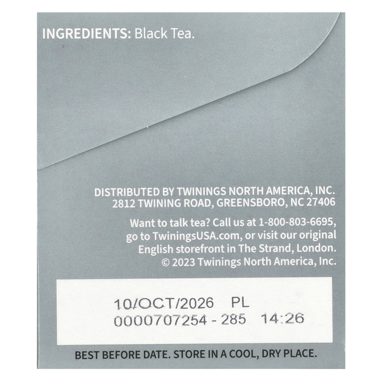 Twinings, Чай "Принц Уэльский", 20 пакетиков, 1.41 унций (40 г)