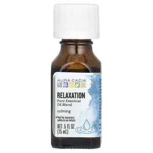 Aura Cacia, чистая смесь эфирных масел, для расслабления, 15 мл (0,5 жидк. унции)
