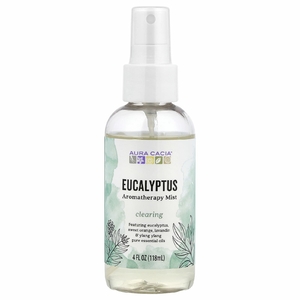 Aura Cacia, ароматерапевтический спрей, эвкалипт, 118 мл (4 жидк. унции)