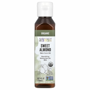 Aura Cacia, Organic, масло для ухода за кожей, сладкий миндаль, 118 мл (4 жидк. унц.)