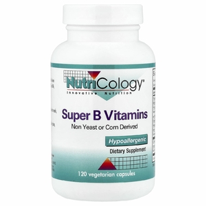 Nutricology, Супервитамины B, 120 вегетарианских капсул