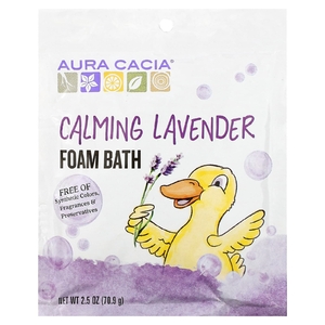 Aura Cacia, пена для ванны c расслабляющим эффектом, аромат лаванды, 70,9 г (2,5 унции)
