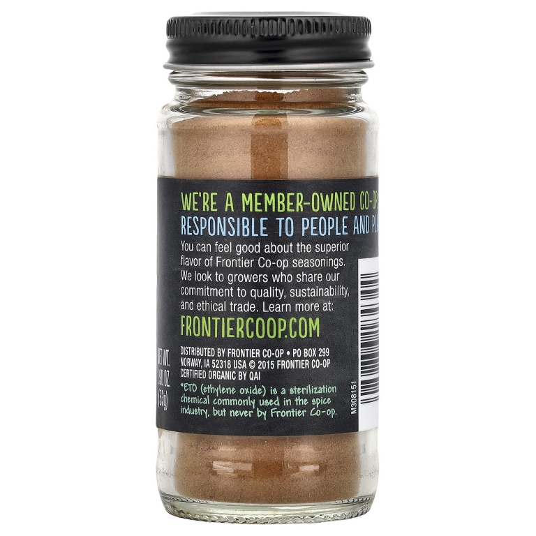 Frontier Co-op, Organic Cinnamon, 1.9 oz (53 g) (Товар снят с продажи) 