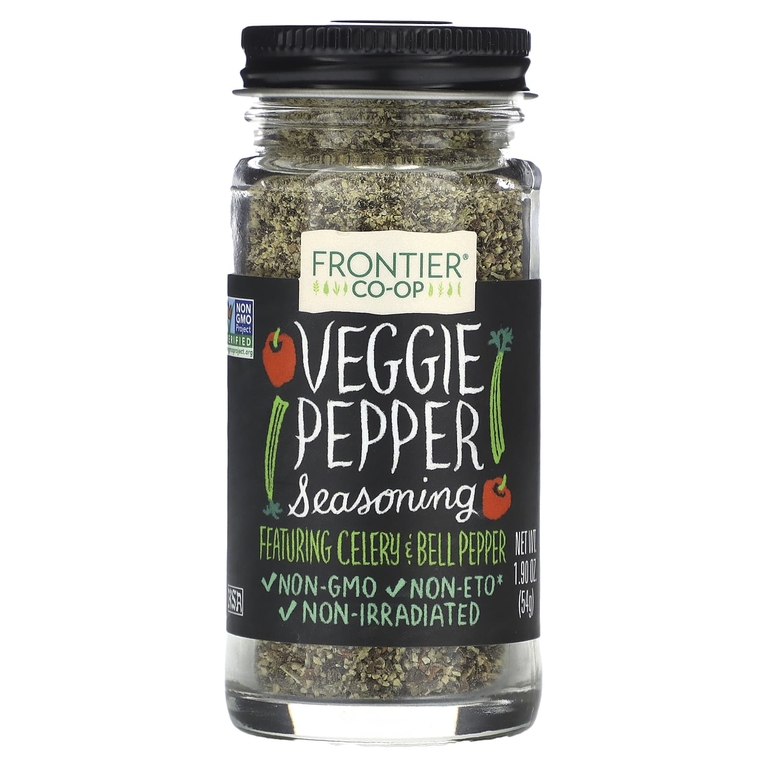 Frontier Co-op, Veggie Pepper Seasoning, 1.9 oz (54 g) (Товар снят с продажи) 