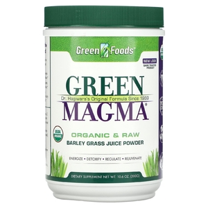 Green Foods, Green Magma, сок из зеленых побегов ячменя в порошке, 300 г (10,6 унции)