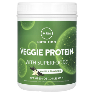 MRM Nutrition, растительный протеин с суперфудами, со вкусом ванили, 570 г (1,26 фунта)