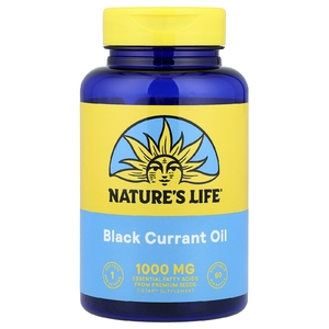Nature's Life, Масло черной смородины, 1000 мг, 60 мягких таблеток