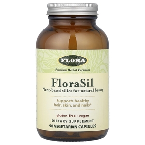 Flora, Диоксид кремния, 90 вегетарианских капсул (9 мг в 1 капсуле)