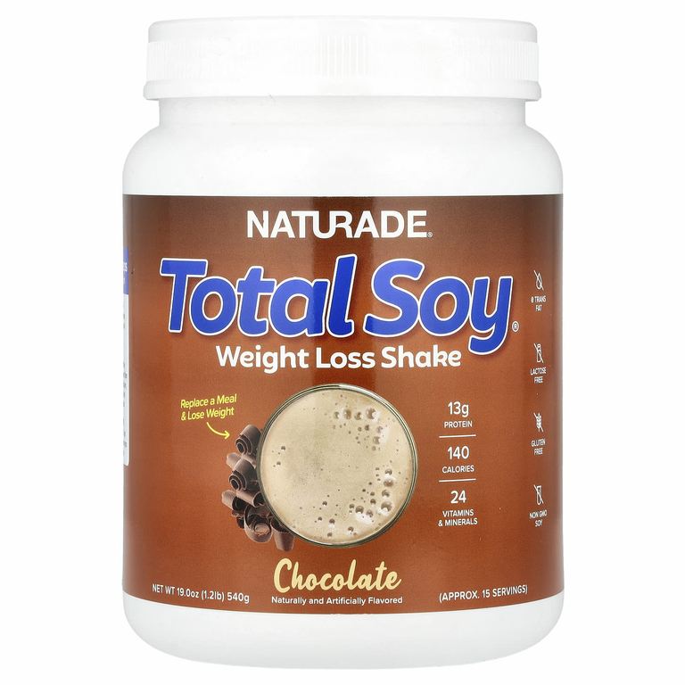 Naturade, Total Soy, коктейль для похудения, шоколад, 540 г (1,2 фунта)
