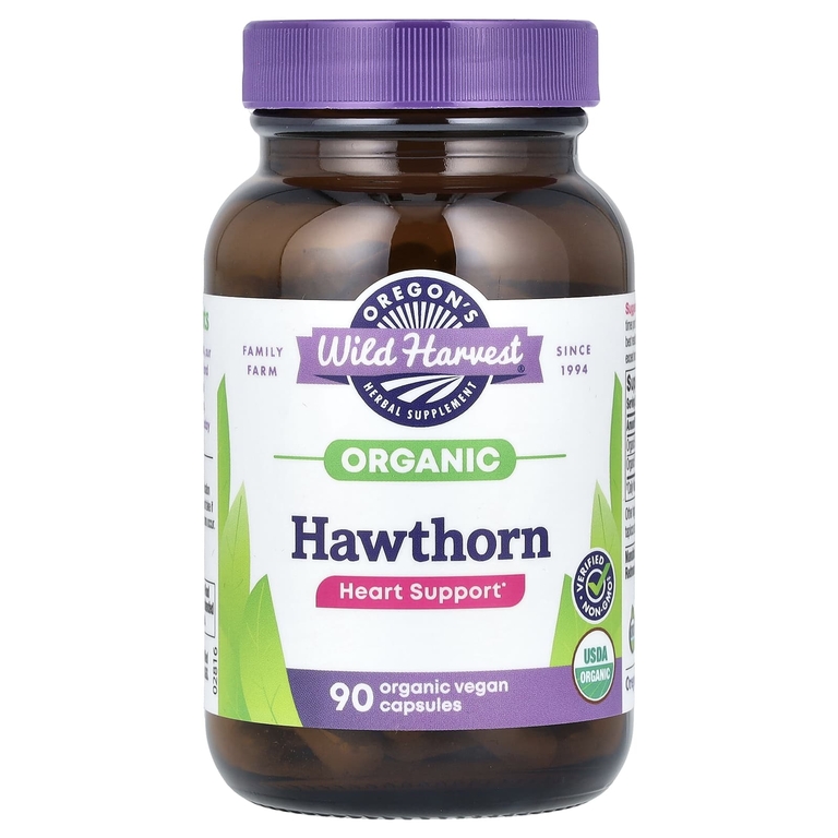 Oregon's Wild Harvest, Боярышник, 90 желатиновых капсул