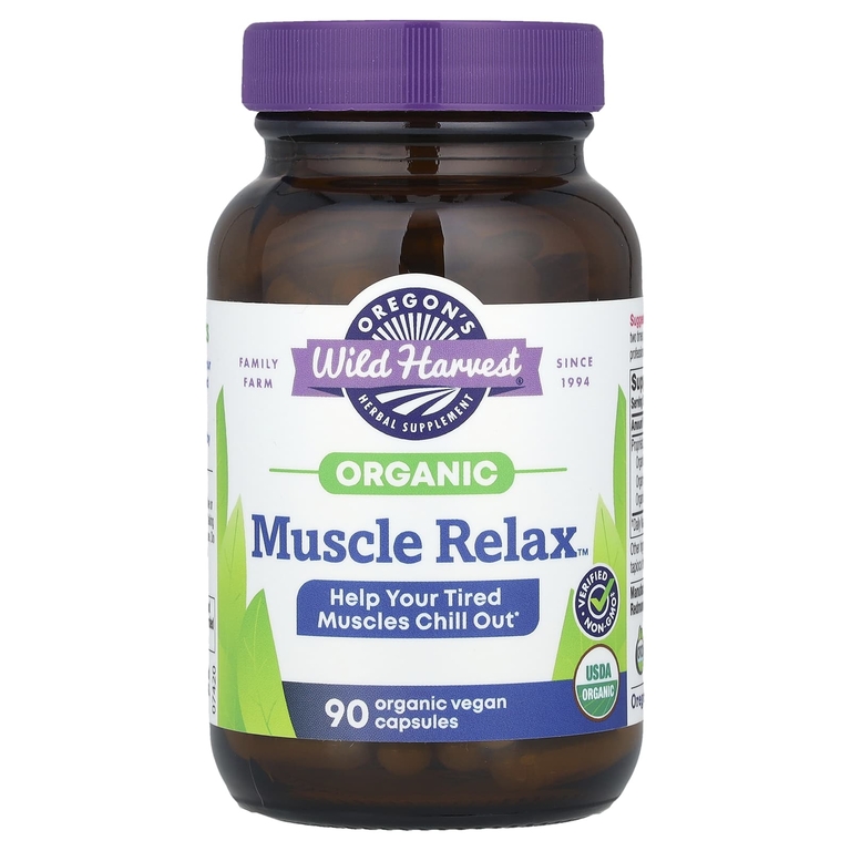 Oregon's Wild Harvest, Muscle Relax, 90 веганских капсул