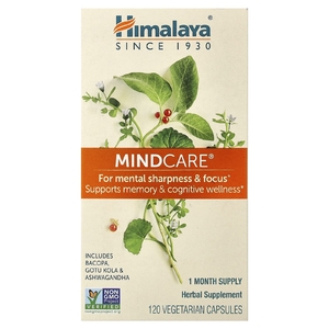 Himalaya, растительный комплекс для поддержки памяти и когнитивных функций, 120 вегетарианских капсул