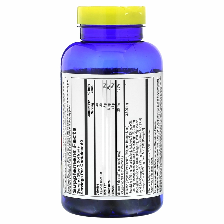 Nature's Life, The Total EFA, омега-3, 6, 9, 1200 мг, 180 капсул