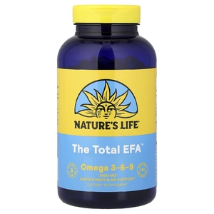 Nature's Life, омега-3, 6, 9, 1200 мг, 180 желатиновых капсул