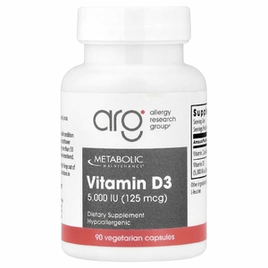 Metabolic Maintenance, витамин D3, 90 вегетарианских капсул