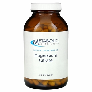 Metabolic Maintenance, цитрат магния, 250 капсул
