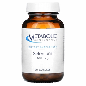 Metabolic Maintenance, селен, 200 мкг, 90 капсул