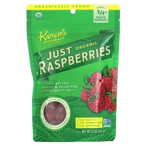 Karen's Naturals, Organic Just Raspberries, органическая малина, 42 г (1,5 унции)