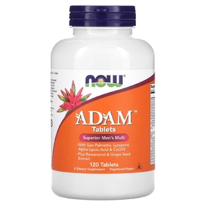 NOW Foods, Adam, лучшие мультивитамины для мужчин, 120 таблеток