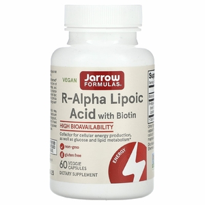 Jarrow Formulas, R-альфа-липоевая кислота Best, 100 мг, 60 растительных капсул