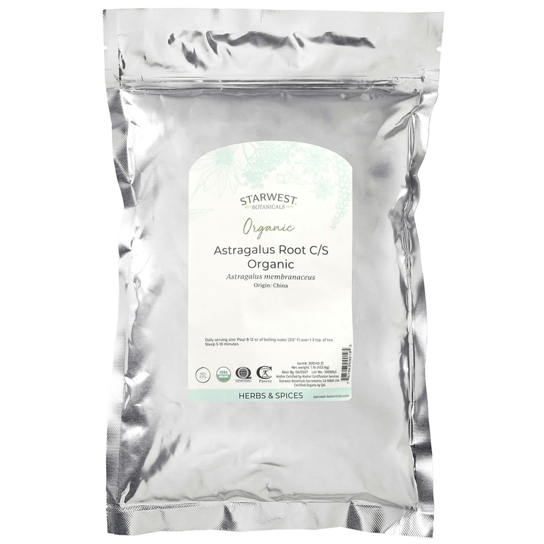 Starwest Botanicals, Корень органического астрагала C/S, 453,6 г (1 фунт)