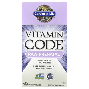 Garden of Life, Vitamin Code, RAW Prenatal, 180 вегетарианских капсул