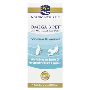 Nordic Naturals, Omega-3 Pet ™, для кошек и собак мелких пород, 60 мл (2 жидк. унц.)