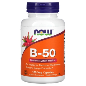 NOW Foods, B-50, 100 растительных капсул