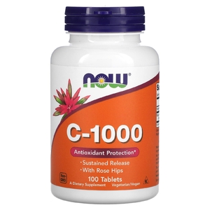 NOW Foods, C-1000, витамин C, 100 таблеток