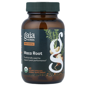 Gaia Herbs, корень маки, 60 веганских капсул (500 мг в 1 капсуле)
