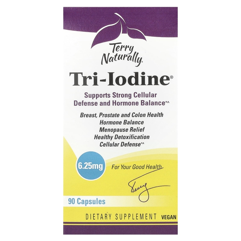 Terry Naturally, Tri-Iodine®, 6,25 мг, 90 капсул