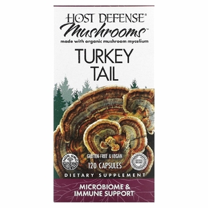 Fungi Perfecti, Host Defense Mushrooms, индейка, 120 капсул