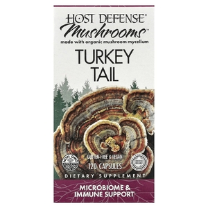 Host Defense, Mushrooms™, трутовик разноцветный, 120 капсул (0,5 г в 1 капсуле)