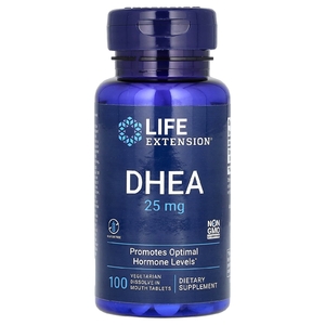 Life Extension, ДГЭА, 25 мг, 100 таблеток для рассасывания