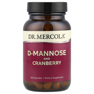 Dr. Mercola, D-манноза и экстракт клюквы, 60 капсул